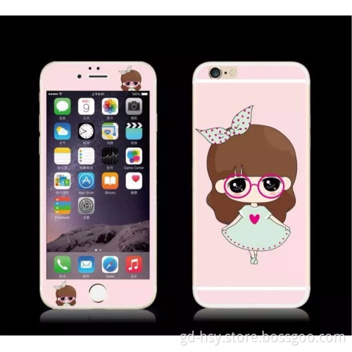 HUYSHE new fashion cartoon screen guard for iphone 6 screen protector 9h tempered glass